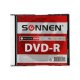 Диск DVD-R, SONNEN, 16x, 4.7 Гб, Slim Case