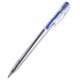 Ручка шариковая автоматическая 0.5 мм, прозрачная, чернила синие